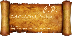 Czégényi Polina névjegykártya